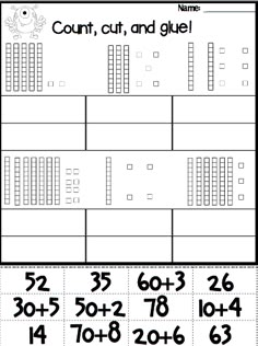 a printable worksheet for counting numbers