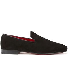 BLACK SUEDE LOAFER - Ron Tomson Facebook Black, Black Suede Loafers, Slim Chinos, Italy Style, Suede Loafers, Tailored Suits, Leather Jackets, Handmade Leather, Stacked Heel