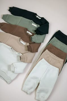 Neutral Baby Colors, Baby Guide, Baby Sweats, Sweat Sets, Diaper Bag Accessories, French Baby, Neutral Color Palette, Toddler Fall, Sweat Set