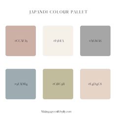 the color scheme for this spring's paint palette is shown in four different shades