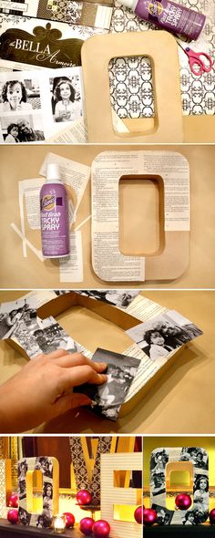 how to make a diy photo frame out of old magazines