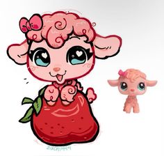 Littlest Pet Shop Fanart, Lps Sheep, Lps Popular Fanart, Lps Pfp, Lps Fanart, Lps Aesthetic, My Littlest Pet Shop, Lps Art, Lps Drawings