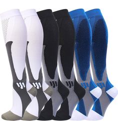 PRICES MAY VARY. HIGH-QUALITY NYLON MATERIAL: Products feature a unique copper-infused, moisture-wicking fabric, stays warm in cold temperatures and cooler when the temperature rises. It offers settlement scheme for those who sit for long period during travel or at work COMPRESSION INNOVATION: We adopt the highest standard of producing professional sports socks, improving the air circulation and keeping your feet dry and comfortable all the time. Our compression socks ensure faster restore and p Sporty Compression Socks For Sports, Sporty Compression Breathable Socks, Double Couple, Sports Compression Socks, Comfortable Compression Knee-high Socks, Breathable Compression Knee-high Socks For Sports, Sprained Ankle, Sports Socks, Cold Temperature