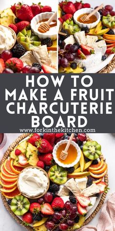 fresh fruit board with dip recipe