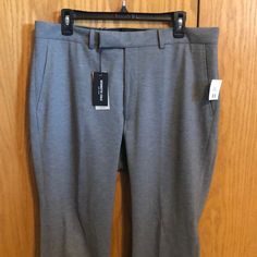 Mens Kenneth Cole Light Grey Dress Pants 36x34. Nwt Big And Tall Straight Leg Dress Pants For Work, Big And Tall Tapered Leg Work Pants, Big And Tall Flat Front Workwear Bottoms, Big And Tall Workwear Bottoms With Welt Pockets, Light Gray Dress Pants, Charcoal Grey Dress, Light Grey Dress, Plaid Dress Pants, Grey Slacks