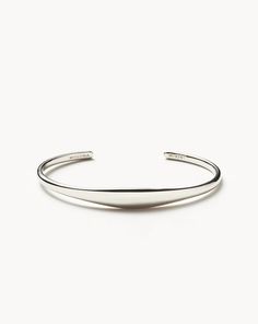 Classic Cuff Bracelet | Sterling Silver | Missoma Arm Stack, Finger Bracelets, Engraved Cuff, Cuff Design, Diamond Initial Necklace, Trending Bracelets, Gold And Silver Bracelets, Mixed Metal Jewelry, Coin Pendant Necklace