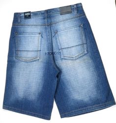 Koman Mens Jean Shorts Indigo Style 5650 Hiphop Urban 38 x 14 New  #Koman #Denim Mens Denim Short, Bermuda Shorts