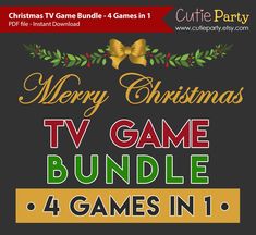 merry christmas tv game bundle for 4 games in 1 - click to view the video below