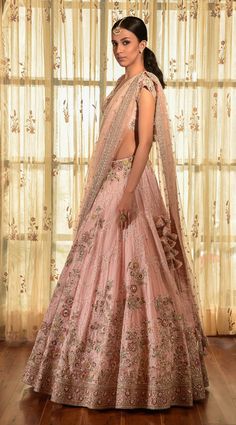 Pink Net Lehenga For Wedding, Elegant Pink Net Lehenga, Pink Net Anarkali Set For Reception, Pink Net Choli For Reception, Pink Floor-length Net Sharara, Designer Pink Net Choli, Organza Chikankari Embroidered Choli, Chikankari Embroidered Organza Choli With Traditional Drape, Chikankari Embroidered Organza Choli