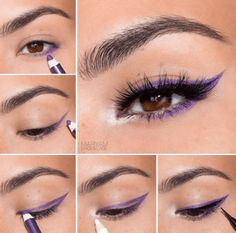 5 Ways To Make Brown Eyes Pop Eyeliner Cat, Maroon Eyeshadow, Brown Eyes Pop, Tutorial Eyeliner, Brown Eyeliner