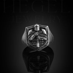 Crusader Knight Handmade Silver Men Signet Ring, Christian Medieval Templar Sterling Silver Men Jewelry Silver Biker Ring Memorial Gift Him Looking for a gift? You've found the perfect item for this! All our products are made in 925 sterling silver, the highest quality precious metal. In our workshop, everything is carefully handled in happy hands. A classic and beautiful ring that will suit any style of clothing, everyday or event. Our products will be with you in every special moment! For any Men Signet Ring, Biker Ring, Crusader Knight, Knights Helmet, Mens Silver Jewelry, Biker Rings, Handmade Box, Men Jewelry, Precious Metal