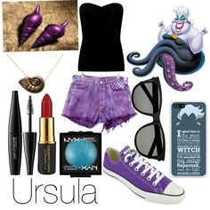 Ursula Disneybound, Sea Witch Costume, Disney Wear, Pastel Shorts, Disney Dress Up, Disney Inspired Fashion, Character Inspired Outfits, Disney Bound Outfits