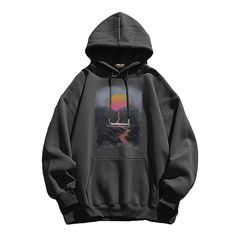 Retro styling meets modern comfort with our Retro Sunset Hoodie. Crafted from premium lightweight materials, this hoodie will keep you cozy and comfortable with a unique vintage style. Featuring an eye-catching sunset design, it's sure to be your go-to garment for those cooler days. Features: -90% Cotton, 10% Spandex -Crew Neckline -Dropped Shoulder -Sunset Graphic -Regular fit -Retro style Sunset Hoodie, Sunset Graphic, Sunset Design, Dream Closets, Retro Sunset, Free Socks, Free Bracelet, Fashion App, Dark Black