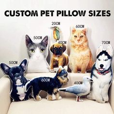 Create Your Own Pet Pillow - Noble Pawtrait Custom Dog Pillow, Custom Photo Pillow, Custom Pet Pillow, Pet Pillow, Animal Cushions, Face Pillow, Pet Cushions, Dog Cushions, Photo Pillows