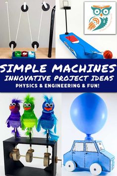 Have you heard of simple machines? Maybe not using that exact term, but I bet you have seen them in action. They are actually a very important part of how we are able to do so many daily tasks. In total there are 6 simple machines and these devices help us do things faster and easier every day. Today we are learning about these six simple machines and doing build projects that will help kids master an understanding of these important tools. LINK: https://www.steampoweredfamily.com/simple-machine-projects-for-kids/ Dt Projects For Ks3, Electric Circuit Projects Kids, Engineering Projects For Kids, Engineering Activities, Maker Space, Smarty Pants, Kids Science, Stem Steam, Engineering Projects