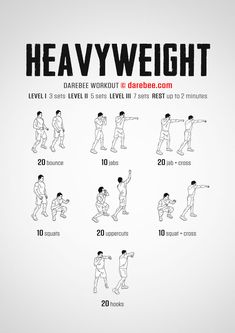 a poster showing how to do heavy weight