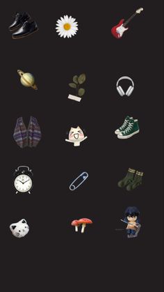 an image of the back side of a cell phone with various items on it, including shoes and other things