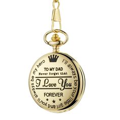 "To my SON/ DAUGHTER/ DAD Never forget that i love you Forever , believe in yourself as much as i believe in you" 🎁SURPRISE HIM TODAY! 💖A gift that he will treasure for a lifetime! This Luxury Pocket Watch Is The Perfect Keepsake For Your Son！A great gift for any occasion including Birthdays, Graduation PREMIUM QUALITY HANDMADE PRODUCT Each pocket watch is crafted from alloy，The message is laser engraved to ensure that it will never fade away.. Retro, simple and memorable pocket watch engraved with a special meaningful message. Remind your son just how much you love him with this beautiful laser engraved pocket watch. This pocket watch is the perfect gift which he will truly appreciate and cherish. He will carry your love with him forever with this thoughtful engraved reminder… Specifica Chain Watch, Pocket Chain, To My Dad, Fob Watch, To My Son, Plastic Items, Meaningful Messages, I Love You Forever, Love You Forever