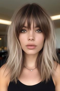 35 Shaggy Haircuts Inspired by Brigitte Bardot's Iconic Style - Fab Mood | Wedding Color, Haircuts & Hairstyles | Nails | Colours Modern Brigitte Bardot Hair, Frosted Brunette, Brunette Shag, Brigitte Bardot Hair, Shaggy Haircut, Fab Mood, Bardot Hair, Mood Wedding, Haircut Gray Hair