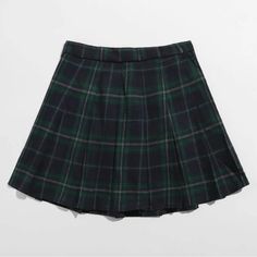 Never Worn, Helps Add A Britney Vibe Or A Kawaii Schoolgirl Look Size: L (8/10) Aesthetic Clothes Png, Skirt Png, Slytherin Clothes, Tartan Pleated Skirt, Green Plaid Skirt, Skirt Aesthetic, School Skirt, Tartan Skirt, Basic Outfits