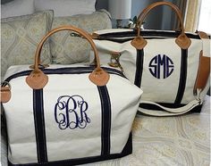 Preppy Monogrammed Weekender Bag by adstorey on Etsy, $85.00 Canvas Duffel Bag, Embroidered Canvas, Red Checkered, Lv Bags, Va Va Voom, Overnight Bag, Bag Travel, Bagpack, Grocery Bag