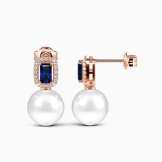 Add subtle sophistication to any outfit with these elegant drop earrings. Featuring an radiant-cut gemstone embellished with a delicate halo, it sparkles beautifully from the ear. A solitary pearl sits below the gemstone, providing contrast and drawing attention to its luxurious look. Versatile and fashionable, these earrings will slot seamlessly into all your looks from the office to occasions. Forever elegant accessories to light up your face. *Each piece is handmade, resulting in a potential Freshwater Pearl Drop Earrings, The Ear, Radiant Cut, Elegant Accessories, Pearl Drop Earrings, Pearl Drop, Personalized Jewelry, Fresh Water, Freshwater Pearls