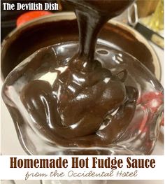 homemade hot fudge sauce from the devilish dish