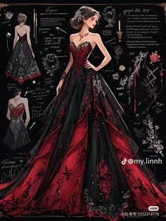 Otto Hightower, Fashion Drawing Dresses, Prom Ideas, Dress Design Sketches, Fashion Illustration Dresses