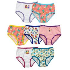 A pair for each day of the week! Your little gal will love these CoComelon underwear styles. A pair for each day of the week! Your little gal will love these CoComelon underwear styles. 7-pack CoComelon characters & graphicsFABRIC & CARE Cotton Machine wash Imported Style no. TGUP4852 Size: 4T. Color: Multicolor. Gender: female. Age Group: toddler. Playful Multicolor Machine Washable Bottoms, Cocomelon Characters, Toddler Training Pants, Clothes Guide, Craft Work For Kids, Size 4t, Baby Essentials, Baby Products, Comfy Fits