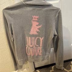 Pink And Gray Juicy Couture Zip Up Jacket, Never Worn Couture Jackets, Pink And Gray, Zip Up Jacket, Pink Grey, Juicy Couture, Zip Ups, Jackets & Coats, Jackets For Women, Couture