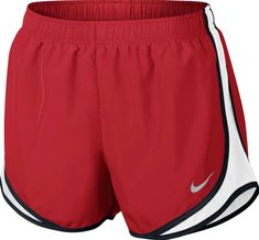 Nike Dri-Fit Women's Tempo Running Shorts in Red Size: SMALL Condition: GREAT! Used gently with minimal signs of wear from general use No stains or holes Comes from smoke free home Measurements (in inches): Waist: 24" Rise: 11" Inseam: 3" MMM24 Lazy Clothes, Nike Stuff, Teenage Clothes, Red Thunder, Soccer Stuff, Womens Athletic Outfits, Athletic Clothes, Amazing Clothes, Dream Closets