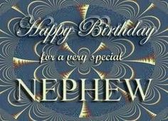 happy birthday for a very special nephw greeting card with an abstract design and the words