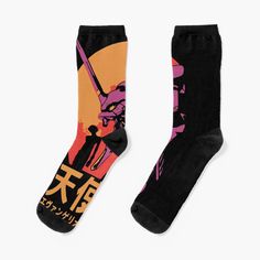 Super soft all-over printed knit socks with extra cushioning in the sole. Suitable for men and women. Neon Genesis Evangelion Retro Tshirt Casual Graphic Print Socks For Streetwear, Casual Multicolor Graphic Print Socks, Genesis Evangelion, Neon Genesis, Neon Genesis Evangelion, Retro Tshirt, Knit Socks, Socks For Sale, Knitting Socks