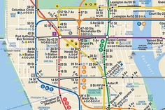 a map of the subway system in new york city