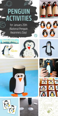 penguin activities for january and march