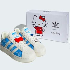 Send Offers. I May Accept. Brand New Never Worn Or Tried On 100% Authentic Straight From Adidas Fast Shipping Shoes Hello Kitty, Adidas Gazelle Pink, Hello Kitty Shoes, Bold Shoes, Adidas Shoes Superstar, Adidas Tennis Shoes, Preppy Shoes, Floral Sneakers, Adidas Girl