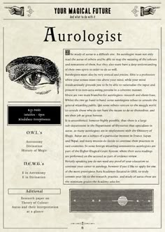 the front page of an article about astrologicals and their origins, with text on it