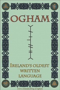 the front cover of ogham's oldest written language