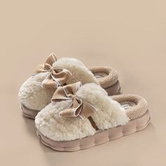 🌟 Luxurious Comfort: Coquette Fluffy Slippers 🌸 Step into Plush Elegance: Indulge in ultimate comfort with Coquette Fluffy Slippers, designed to pamper your feet in style. These slippers are a must-have for those who appreciate the luxurious feel of plush materials and a touch of cozy sophistication. Fluffy Round Toe Synthetic Slippers, Comfortable Fluffy Synthetic Slippers, Soft Cream Round Toe Slippers, Fluffy Synthetic Slippers For Indoor Use, Beige Synthetic Indoor Slippers, Cute Slippers Fluffy, Coquette Slippers, Bedroom Shoes, Bow Slippers