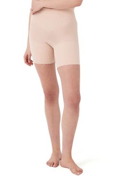 Feel supported in these shaping shorts made with seamless knitting that targets your core for a smooth look that's invisible under clothes. Lined gusset 55% nylon, 45% elastane Machine wash, tumble dry Imported Shaping Shorts, Seamless Knitting, Nordstrom, Lingerie, Knitting, Clothes