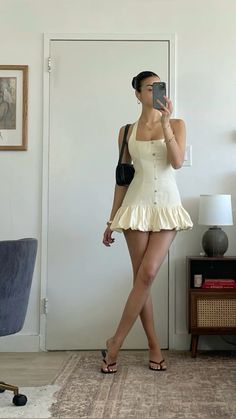 Fashion Inspo Dresses, Fashion Paris, Fashion Girlies, Mini Summer Dress, Summer Inspo Outfits, Coquette Summer Outfits, Coquette Sheer Mini Dress For Summer, Summer Lace Mini Dress In Coquette Style, Girly Fashion Feminine