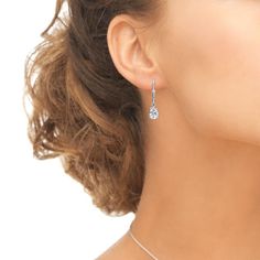 Wear these stylish earrings to enhance your daytime and evening attire. These stunning dainty earrings feature dangling 7x5mm pear-cut solitaire stones. These delicate earrings are secured by lever-backs. The earrings are crafted of fine sterling silver and are nickel & tarnish free. These trendy earrings in fine jewelry are a great addition to your 925 silver jewelry and earring collections. Product Details Metal Type sterling-silver Metal Stamp 925-sterling Weight 2.1GR Length 24.5MM Width Gem Earrings, Luxury Earrings, Heart Drop Earrings, Leverback Earrings, Stylish Earring, Trendy Earrings, Dangling Earrings, Lovely Earrings, Delicate Earrings