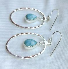 𝑯𝒂𝒏𝒅𝒎𝒂𝒅𝒆 𝒂𝒏𝒅 𝑴𝒊𝒏𝒊𝒎𝒂𝒍: Enhance your look by wearing larimar earrings. Shop Now! DETAILS: * Drop Earrings * Gemstone: Blue Larimar * 925 Sterling Silver * Sold as a Pair * Comfortable & Lightweight * Delicate and Minimalist Design, Perfect for Everyday Wear * Perfect for holiday/ occasion wear * Makes a Wonderful Gift for Women and Girls RELIABLE SHIPPING: * All Orders will be shipped out within 1-2 business days after the order been received. * All Orders Shipped to Provided Ets Oval Jewelry, Larimar Earrings, Earrings Gemstone, Jewelry Care Instructions, Holiday Wear, Drop Earring, Boho Stil, Dainty Earrings, Gift For Mom