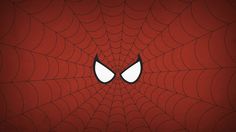 a spider - man wallpaper with eyes on it's face and the web