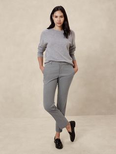 Modern Suits, Women's Suits, Banana Republic Factory, Twill Fabric, Ankle Pants, Classic Collection, Welt Pocket, Ankle Length, Suits For Women