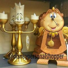 the instagram page on instagram com shows an image of beauty and the beast candlesticks