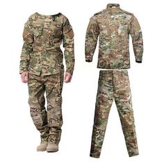 Great Shopping Men Army Military Uniform Camouflage Tactical Suit Shirt Coat Pant Set Outfit, Jackets Soldier Training, Hunting Suit, Tactical Suit, Ghillie Suits, Male Suit, Combat Clothes, Mens Office Wear, Combat Suit, Combat Jacket