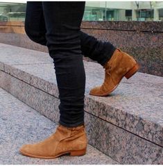 Handmade Tan Brown Suede Jodhpurs Boots for Men, Men Suede Leather Boots Rocker Boots, Quality Leather Boots, Jodhpur Boots, Ankle Boots Dress, Wedding Boots, Custom Design Shoes, Oxford Boots, Men Suede, Mens Boots Fashion