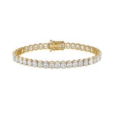 14 Karat Gold Bracelet with 13.5TCW of Lab Grown Oval Diamonds Natural Diamond Ring, Jewelry Rings Diamond, Diamond Shop, Modern Earrings, Oval Diamond, Tennis Bracelet, Lab Diamonds, Ring Bracelet, Oval Cut