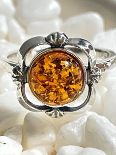 Amber Ring For Men, Amber Ring, Natural Amber, Mothersday Gifts, Amber Jewelry, Baltic Amber, Accessories Earrings, Nature Jewelry, Silver Frame